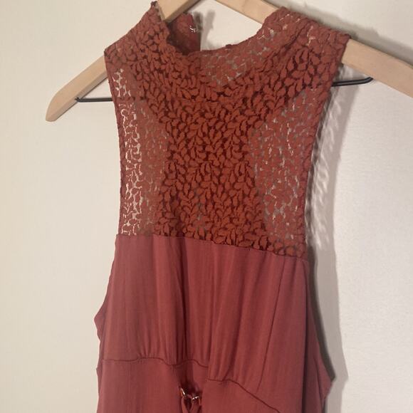 Free People Dress Medium Pink High Society Illusion Corset Dress - Picture 4 of 8